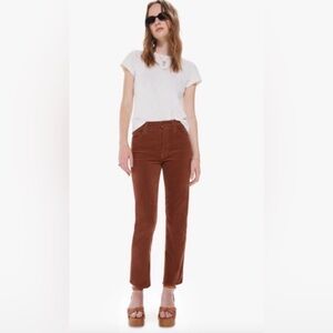 MOTHER Women's The Tomcat Ankle Hopscotch Corduroy Pants